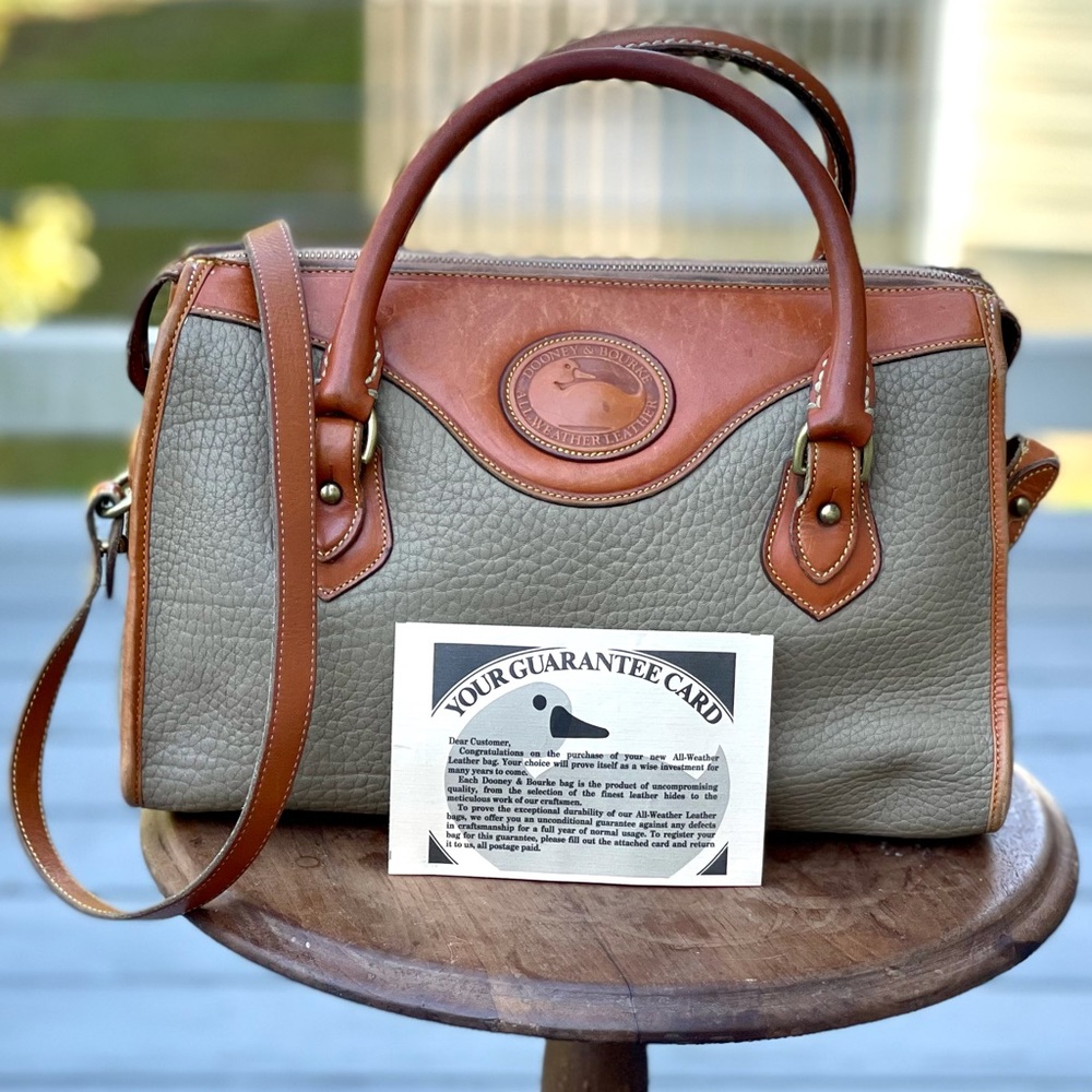 Rare Vintage Dooney & Bourke Satchel Shoulder Bag